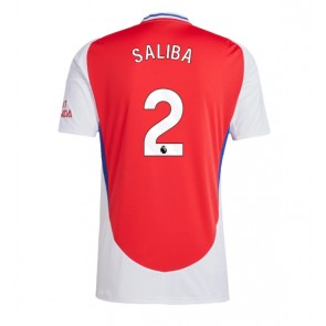 Arsenal William Saliba #2 Hemmatröja 2024-25 Kortärmad